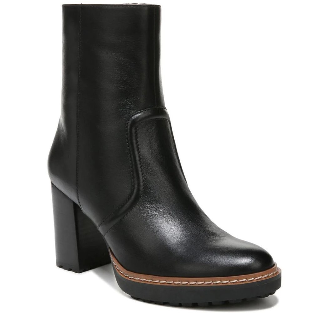 NATURALIZER CATIE WOMENS LEATHER HEELS MID-CALF BOOTS
